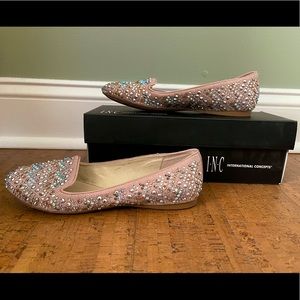 International Concepts Sparkly Pink Flats